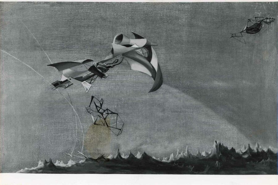 Přistání v Apokalypsii, 1944, Foto: Jiří Hampl, Praha 7, Přívozní 2